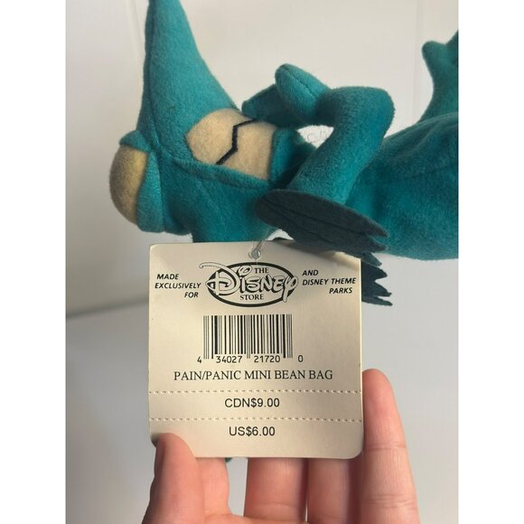 VTG The Disney Store Hercules 5" Bean Bag Panic Plush Doll Stuffed Toy with Tag - Picture 5 of 6